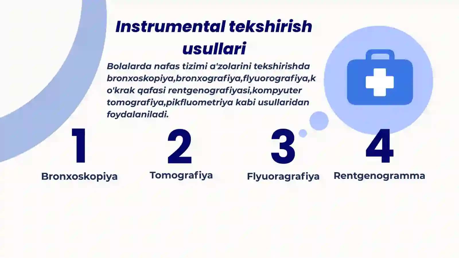 Bolalarda Nafas A’zolari Kasalliklaridagi Funktsional – Instrumental Tekshiruvlar 3