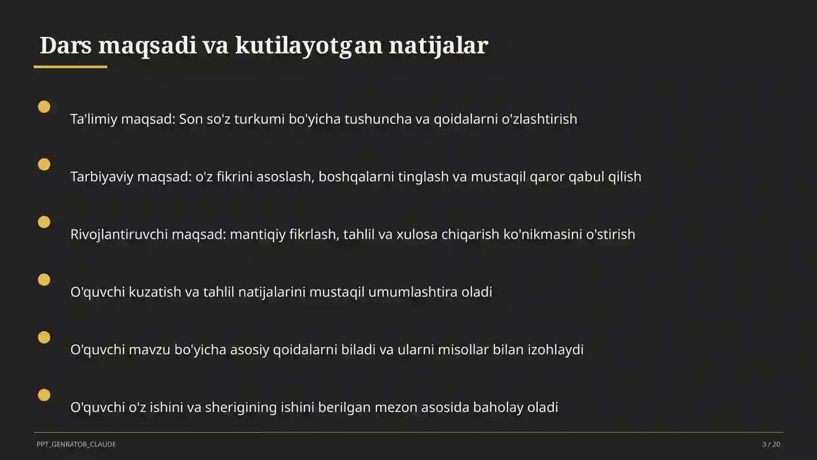 Son so'z turkumi (4-sinf) 3
