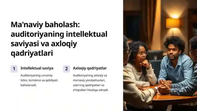 Auditoriyani huquqiy, ma'naviy, axloqiy va madaniy jihatdan baholash 3