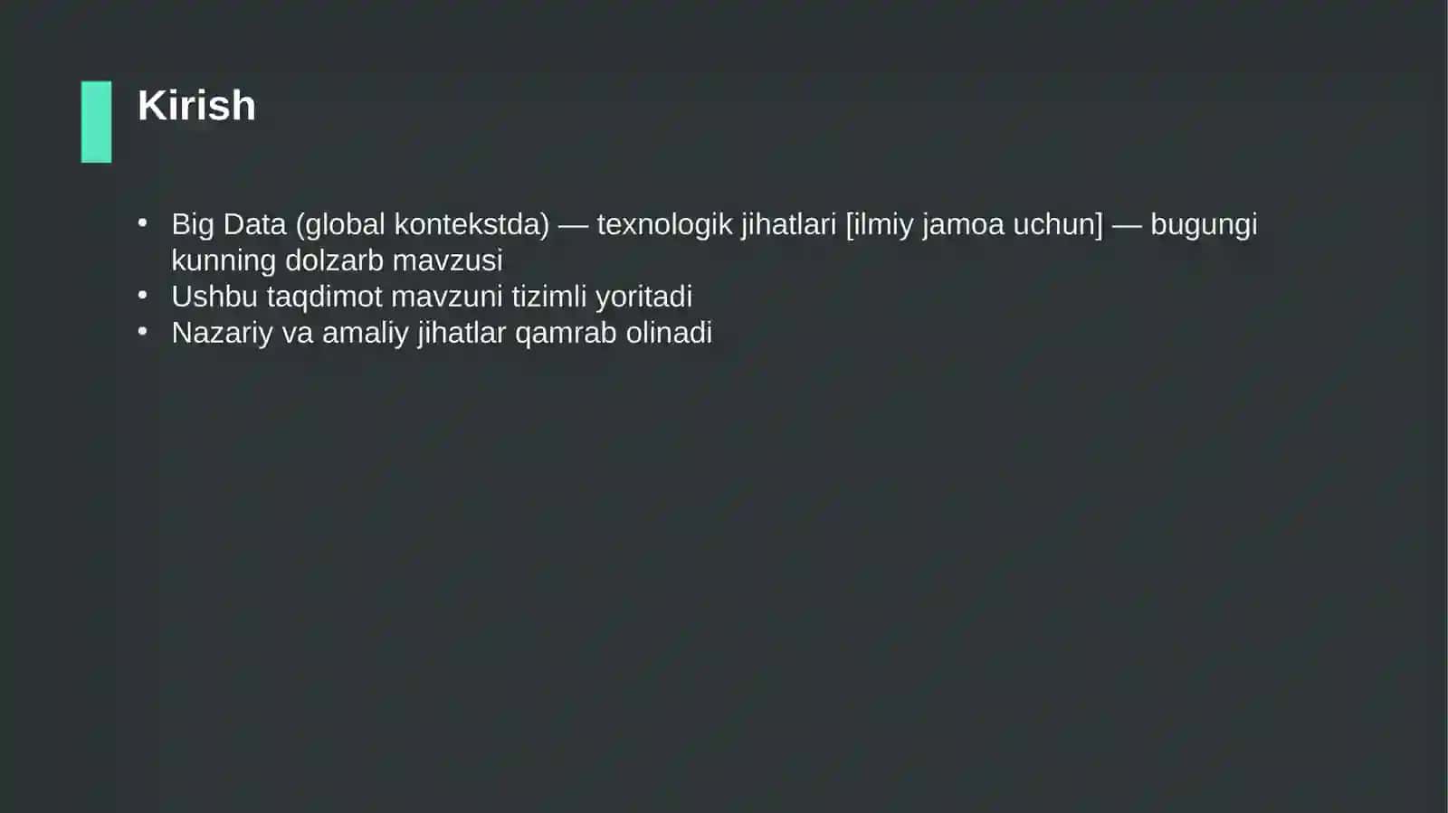 Big Data (global kontekstda) — texnologik jihatlari [ilmiy jamoa uchun] 3