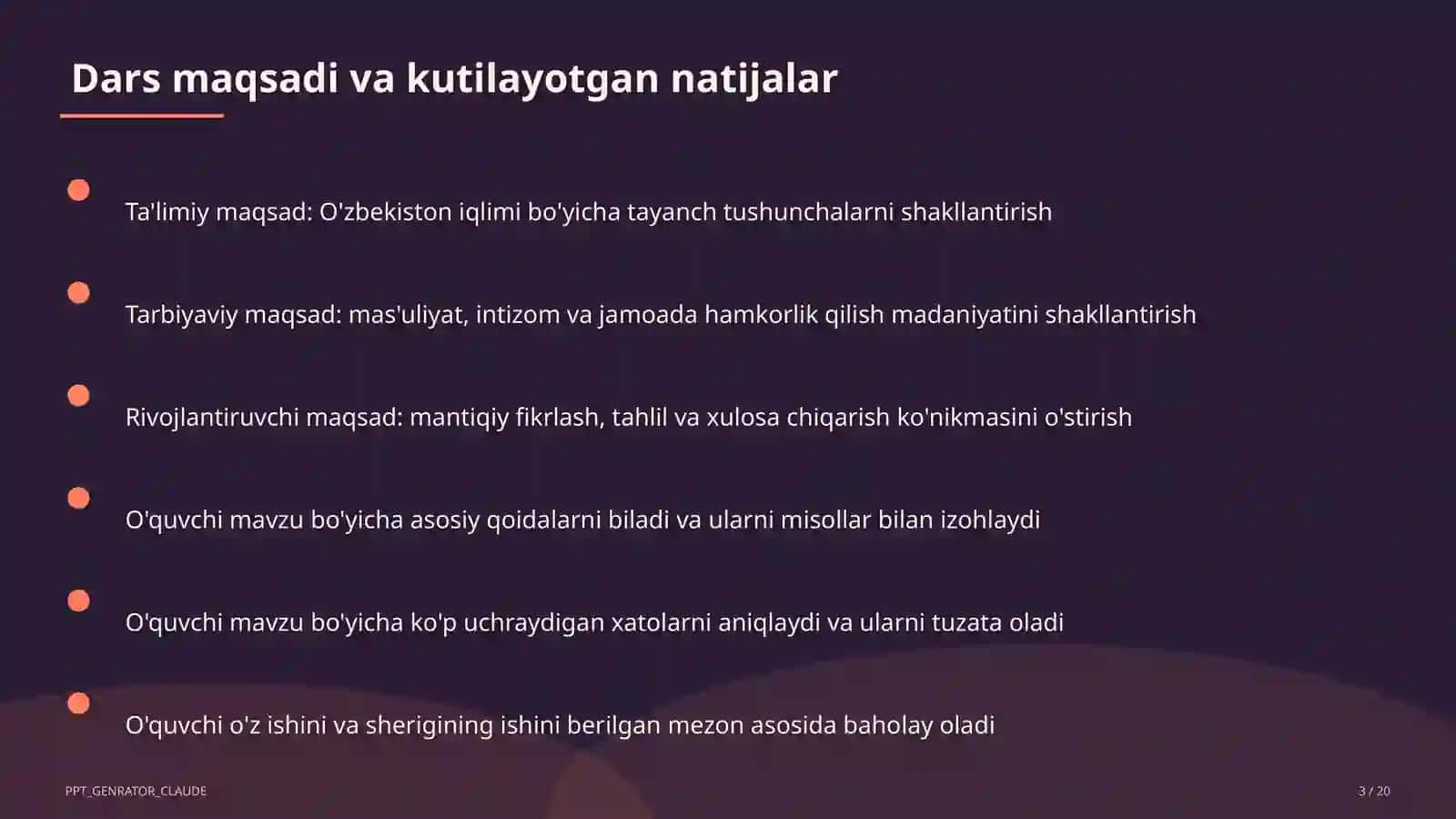 O'zbekiston iqlimi (8-sinf) 3