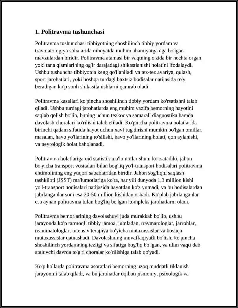POLITRAVMA 3