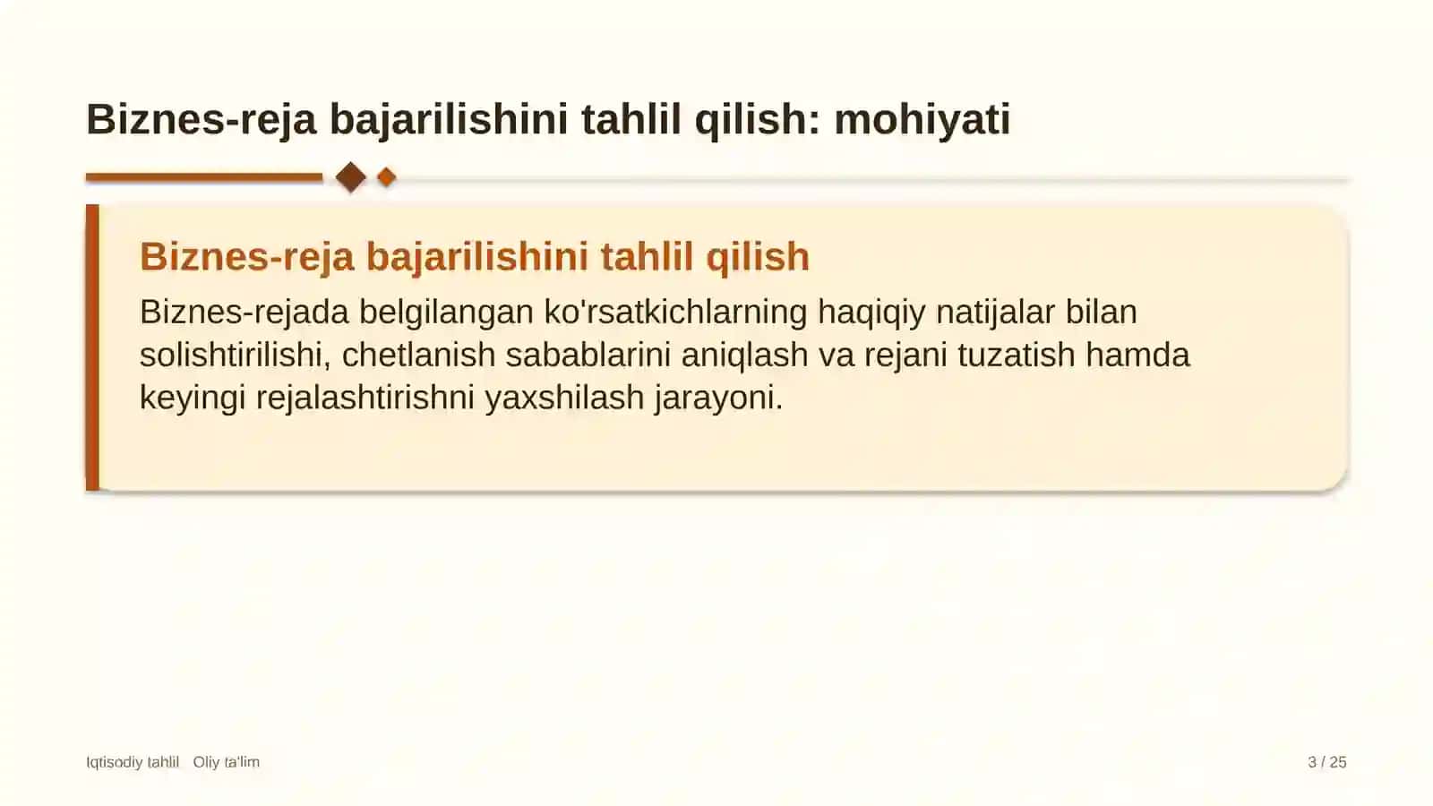 pochta aloqasida biznes reja bajarilishini tahlil qilish 7015 3