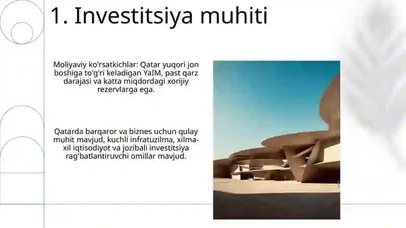 Qatar moliyaviy holat koʻrsatkichlari 3
