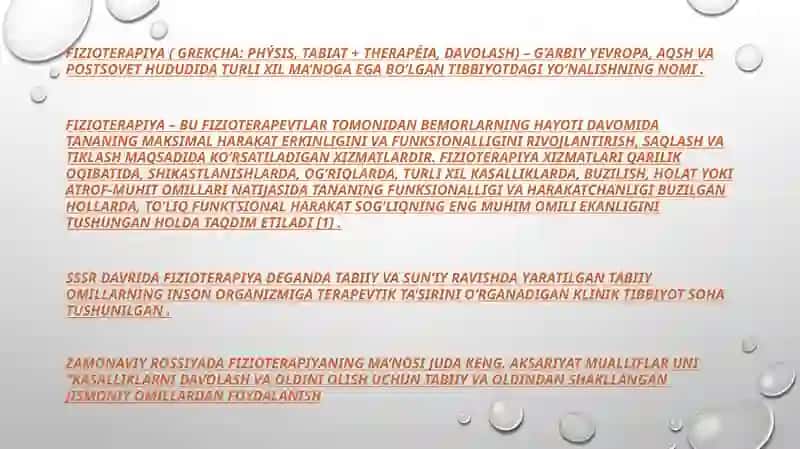 Past va yuqori chastotAli FizioTerapivtik apparatlar.ularni ishlashining fizik asoslari 3