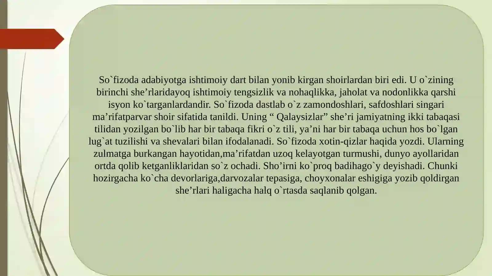 Muhammadsharif So`fizoda hayoti va ijodi. 3