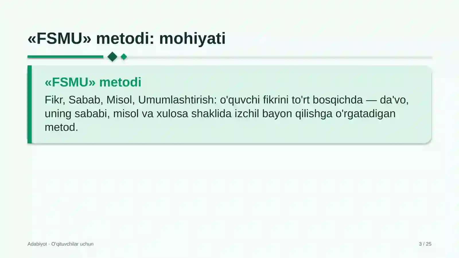 adabiyot darslarida fsmu metodidan foydalanish 3706 3