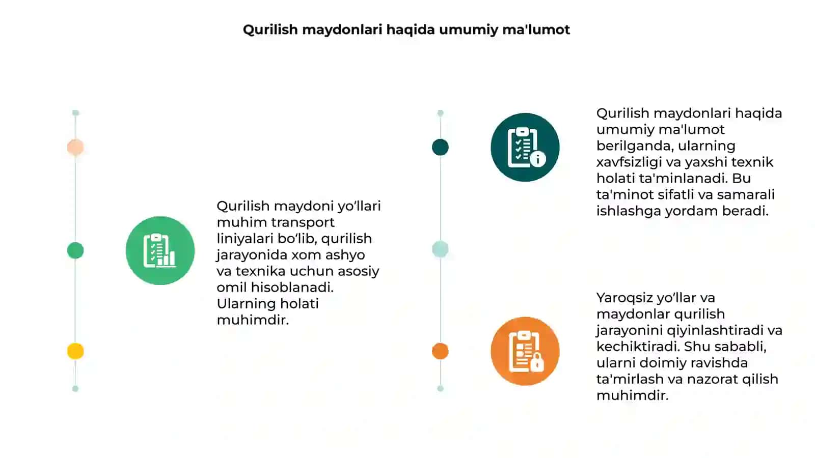 Qurilish maydoni yoʻllari 3