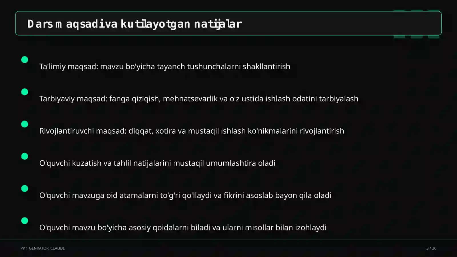 Geymifikatsiya: o'yin elementlari orqali o'qitish 3