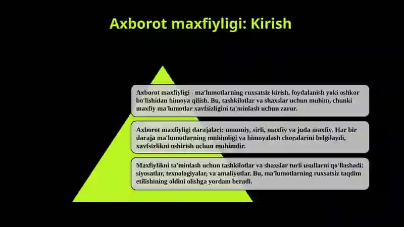Axborot maxfiyligi 3