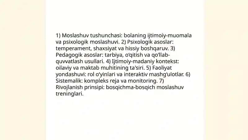 Ijtimoiy pedagogik faoliyatda bolalarning moslashuv koʻnikmalarini shakllantirish 3