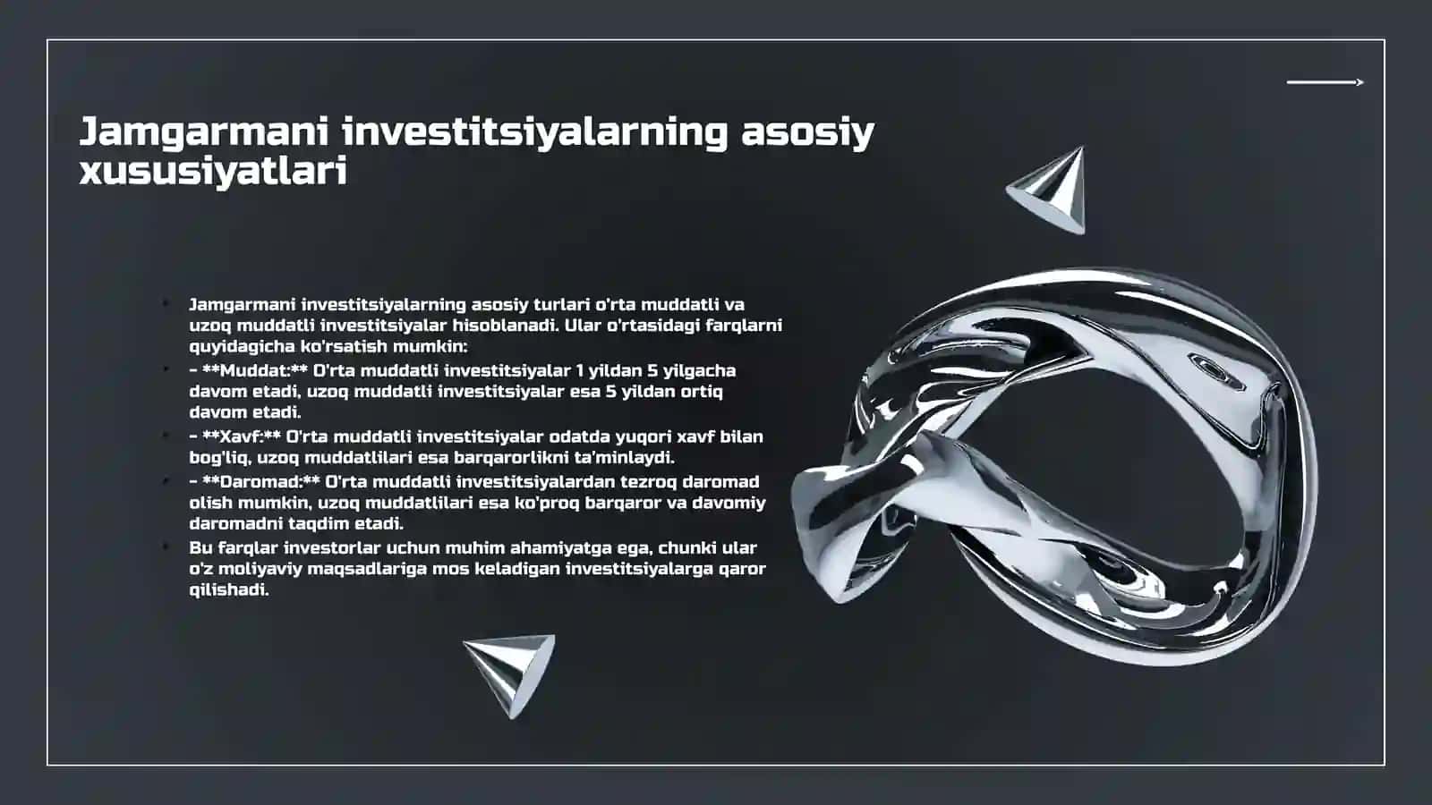 Jamgarmani investitsiyalardan farqlashmezonlari 3