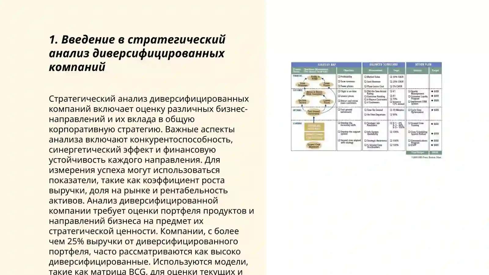 Стратегический анализ диверсифицированных компаний (Разработка корпоративной стратегии) 3