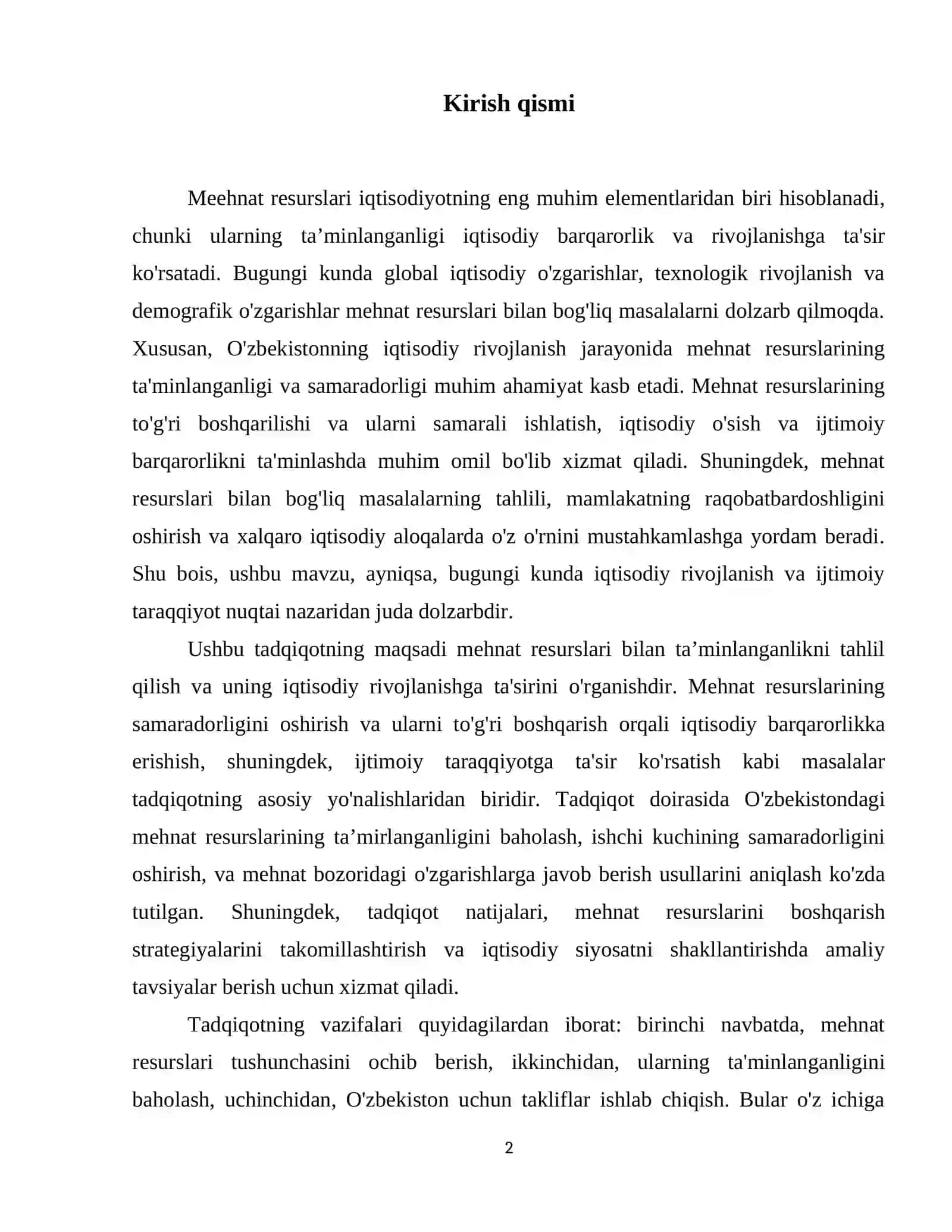 Meehnat resurslari va ular bilan ta’mlnlanganlik tahlili 3