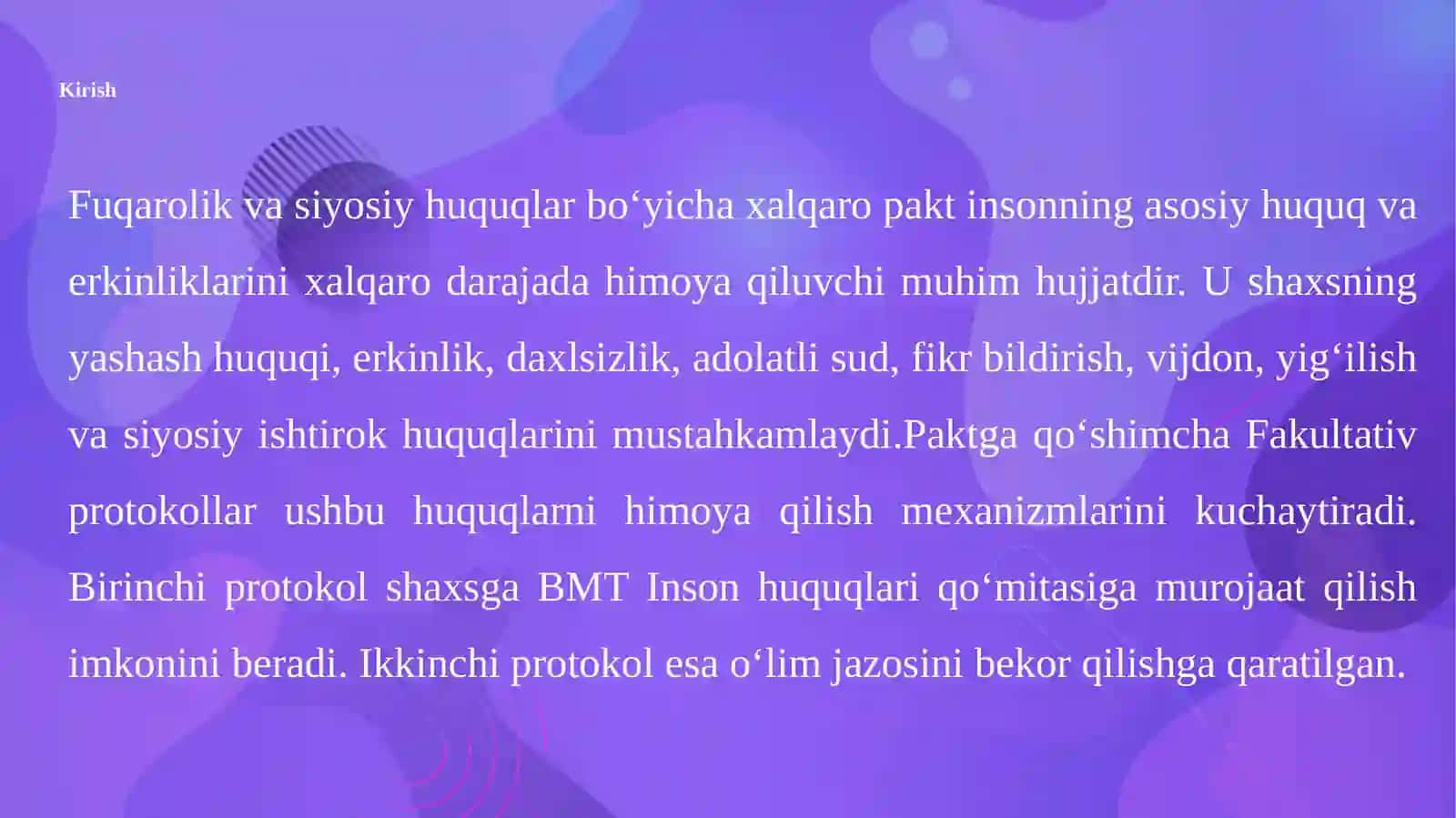 Fuqarolik va siyosiy huquqlar bo‘yicha xalqaro paktga qo‘shimcha fakultativ protokollar 3