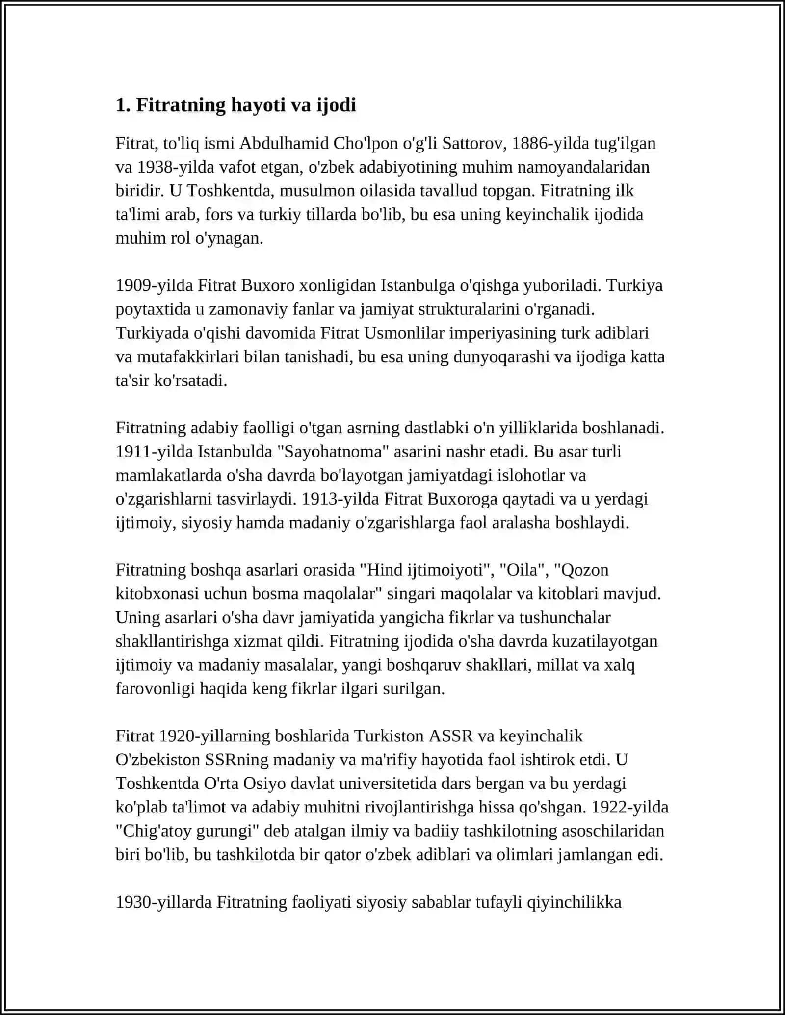 FITRATNING,,ADABIYOT QOIDALARI’’,,, ARUZ HAQIDA’’ ASARLARINI OʻRGANISH 3