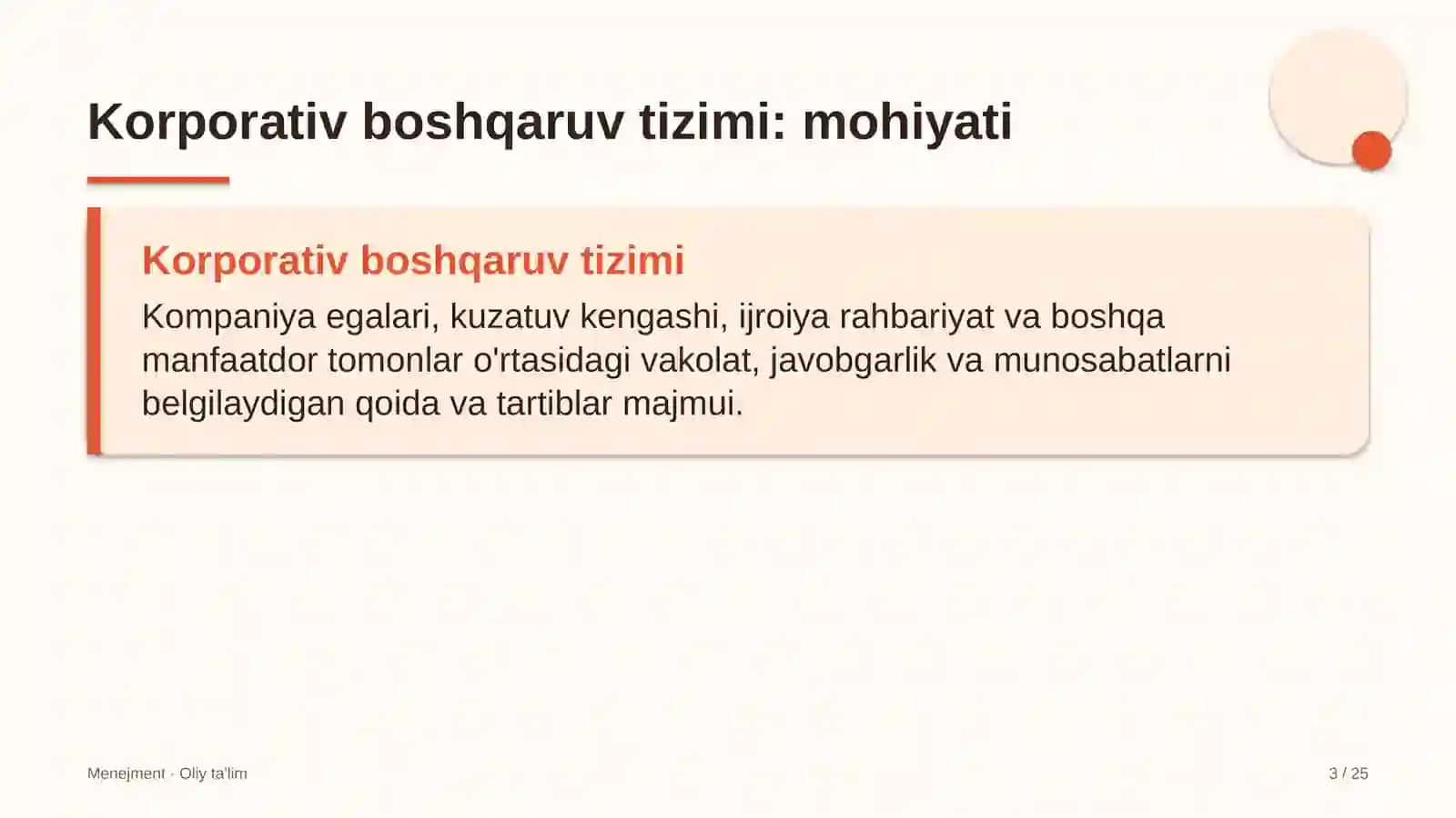 Ko'p qavatli uylar qurilishida korporativ boshqaruv tizimi 3