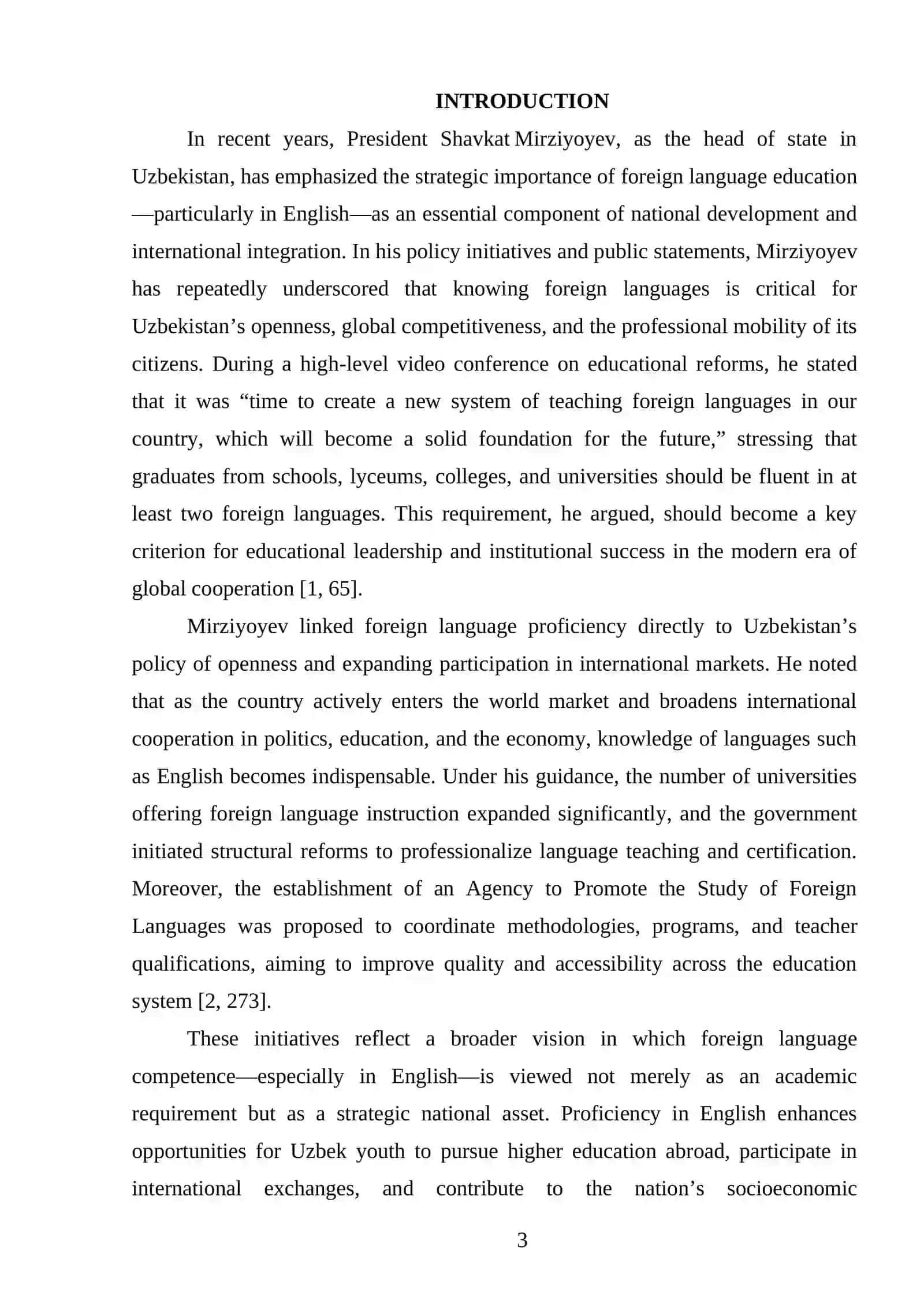 COMPARATIVE STUDY OF MEANS OF REPRESENTATION OF GENDER IN MODERN MEDIA TEXTS (ENGLISH AND UZBEK) 3