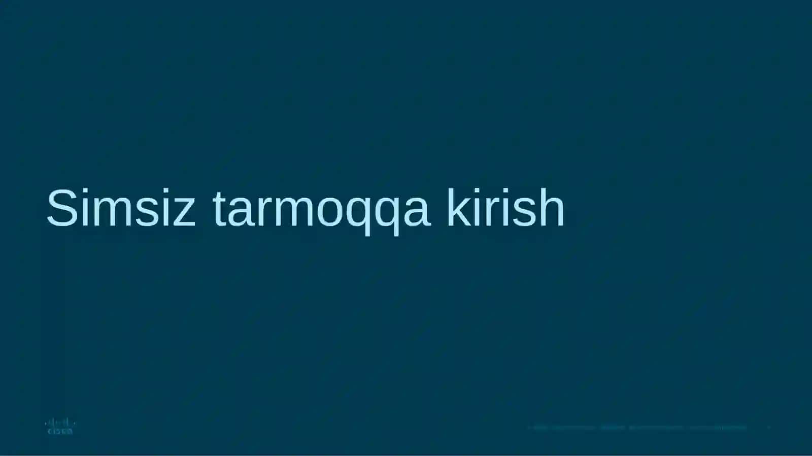 WLAN tushunchalari 3