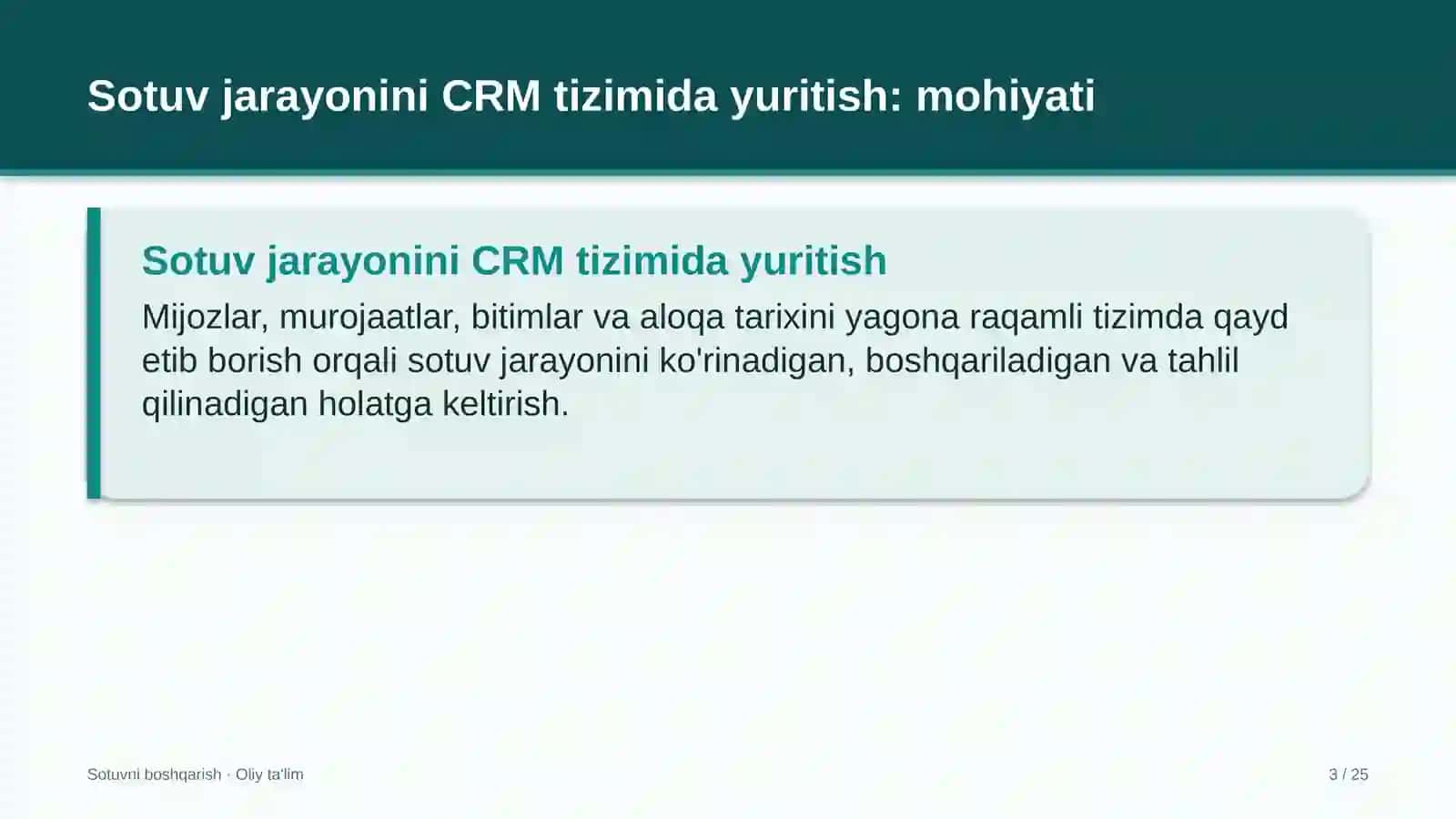 Eshik-rom ishlab chiqarish korxonalarida sotuv jarayonini CRM tizimida yuritish 3