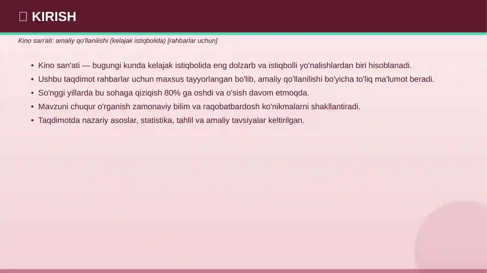 Kino san'ati: amaliy qo'llanilishi (kelajak istiqbolida) [rahbarlar uchun] 3
