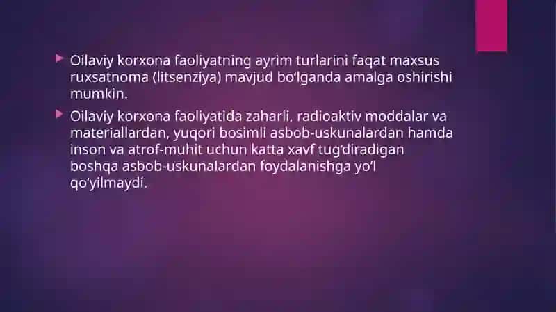 Oilaviytadbirkorlik tushunchasi va Oilaviytadbirkorlik subyektlari 3