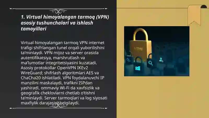 Virtual himoyalangan tarmok va undan amaliyotda foydalanish 3