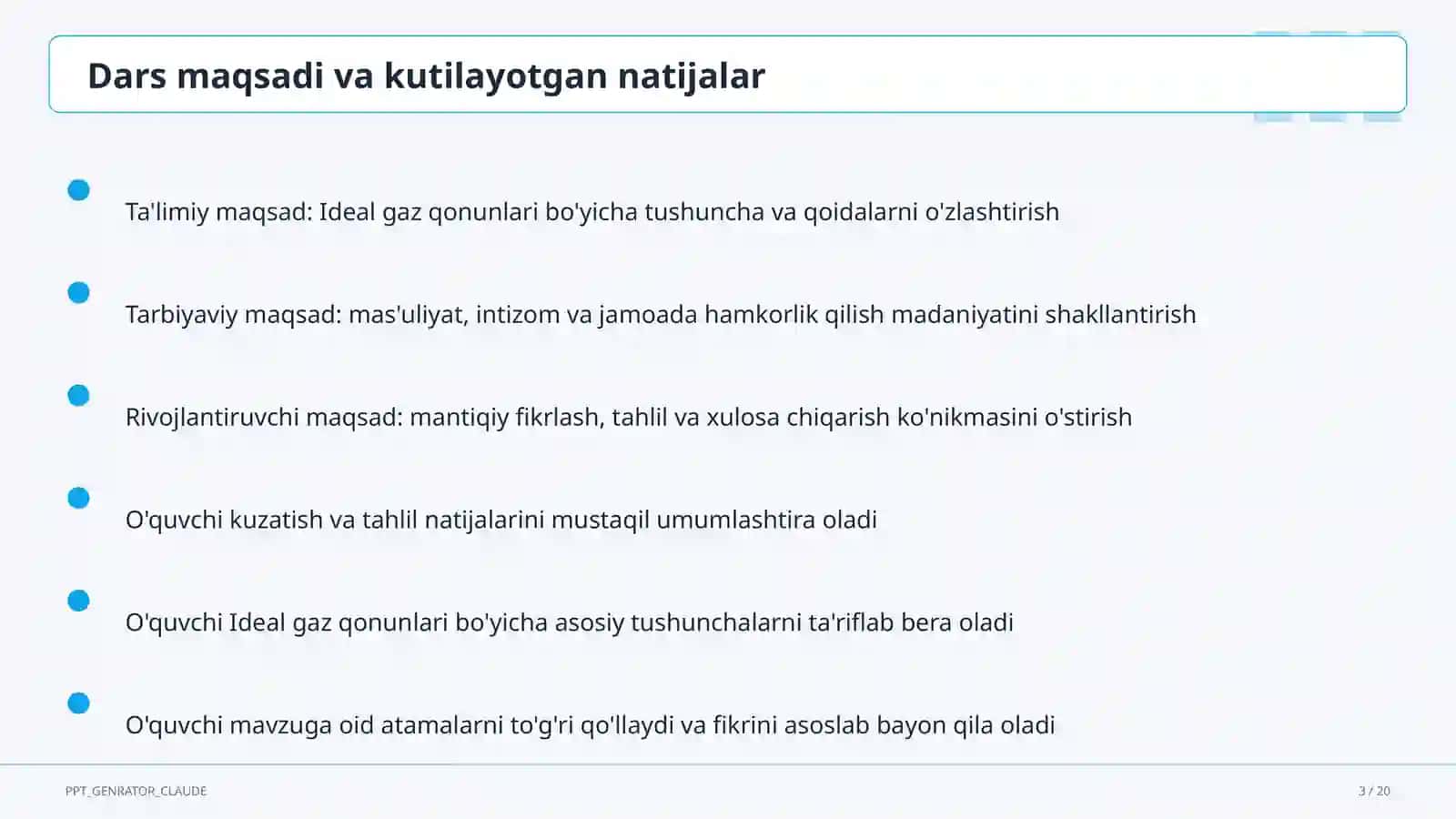 Ideal gaz qonunlari (10-sinf) 3