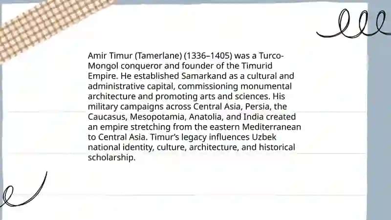 Amir Timur (Tamerlane) 3