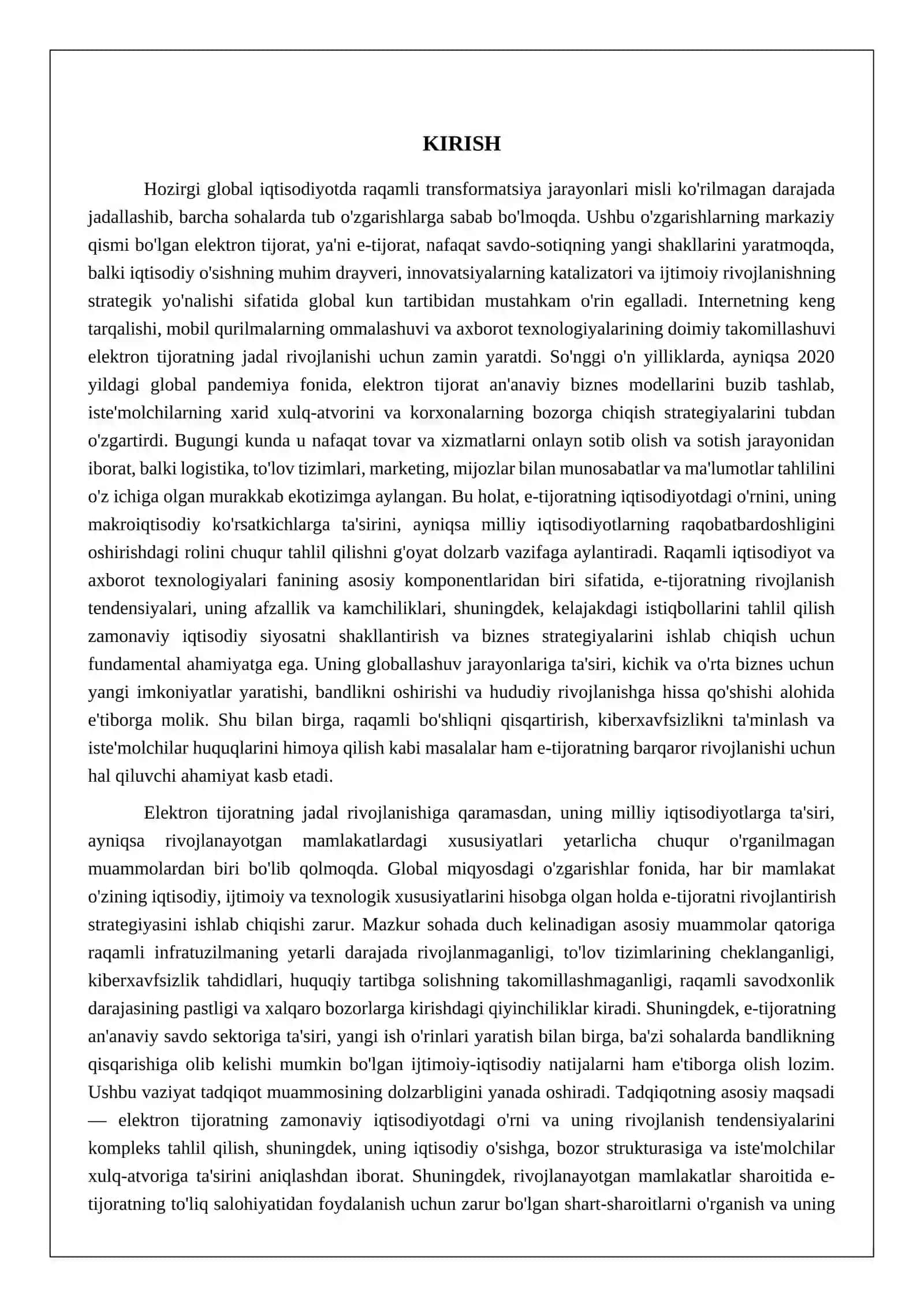 ELEKTRON TIJORAT VA UNING IQTISODIYOTDAGI O'RNI 3