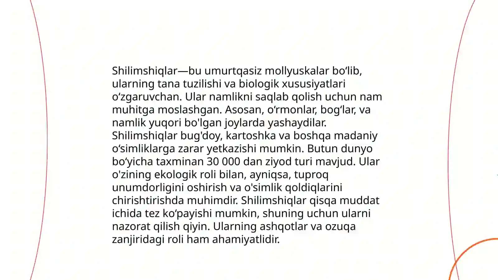 Shilimshiqlarning tarqalishi va ahamiyati 3