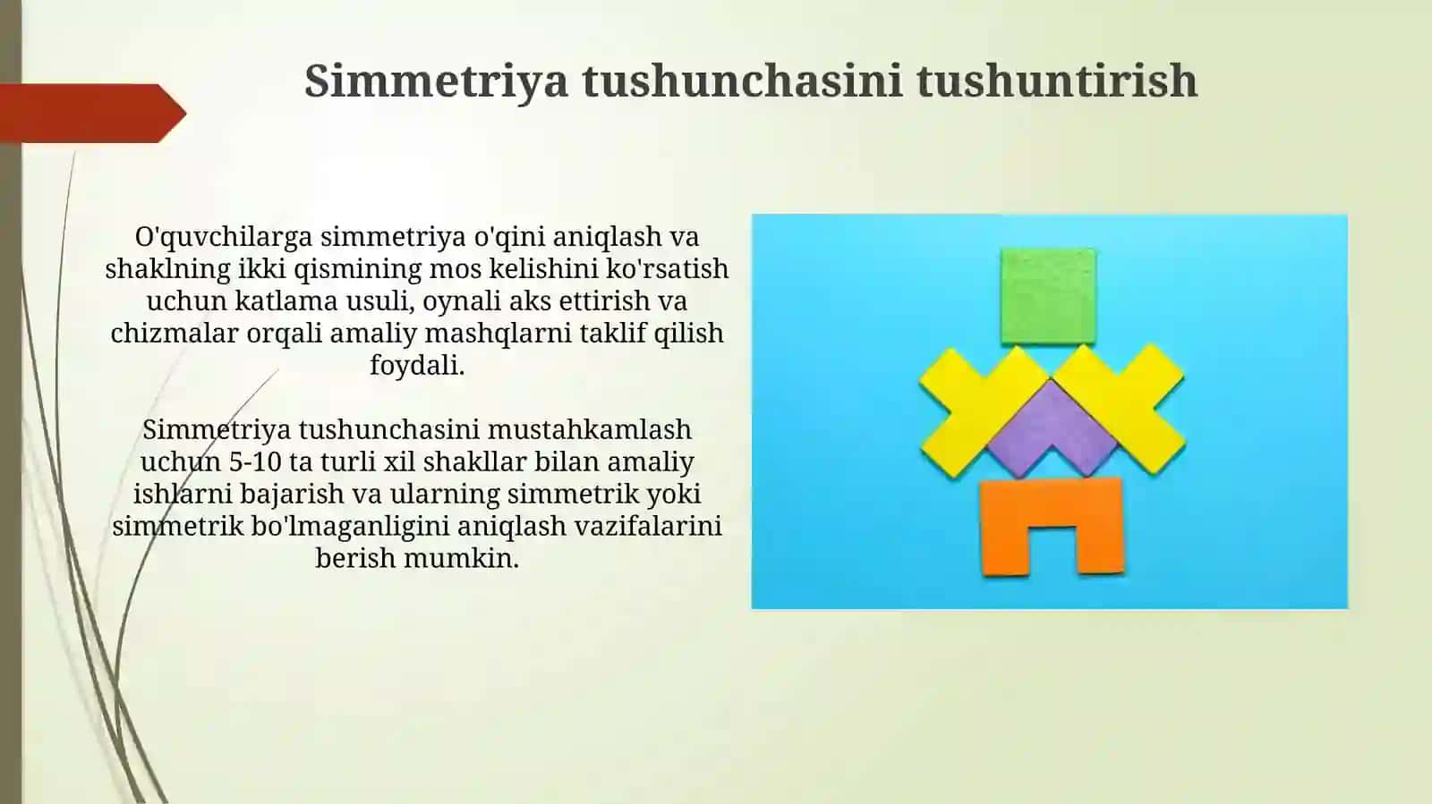 Boshlang'ich sinflarda simmetrik shakllarni o'qitish metodikasi 3