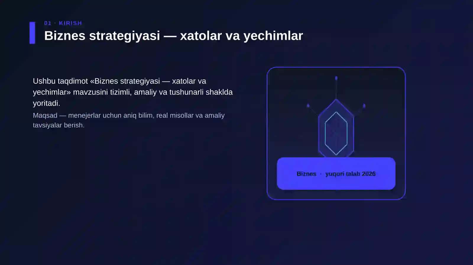 Biznes strategiyasi — xatolar va yechimlar 3