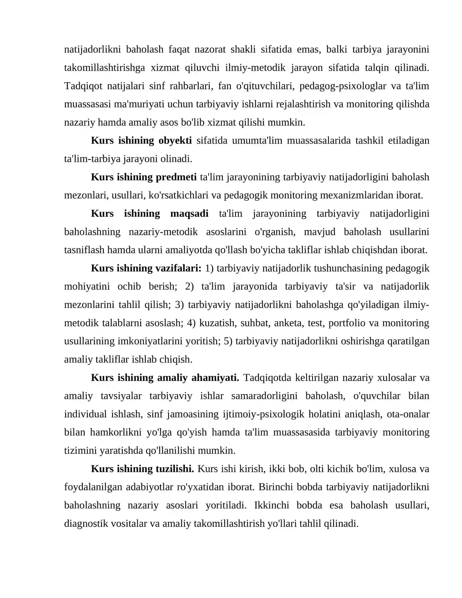 TA’LIM JARAYONINING TARBIYAVIY NATIJADORLIGINI BAHOLASH 3