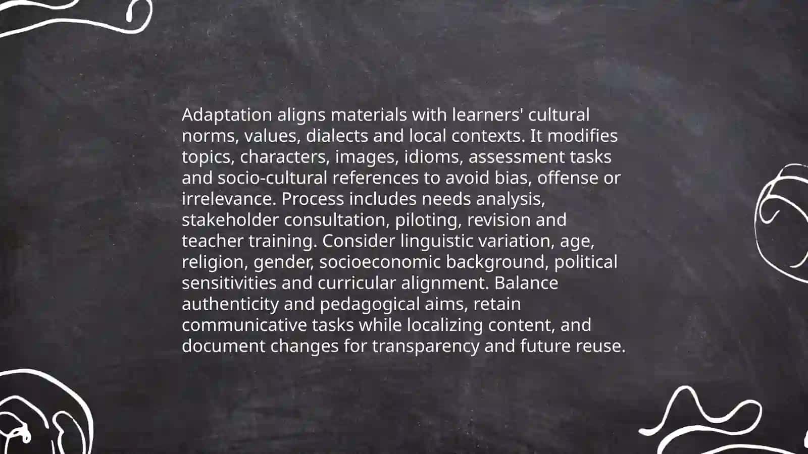 Adapting and Adopting Materials 3