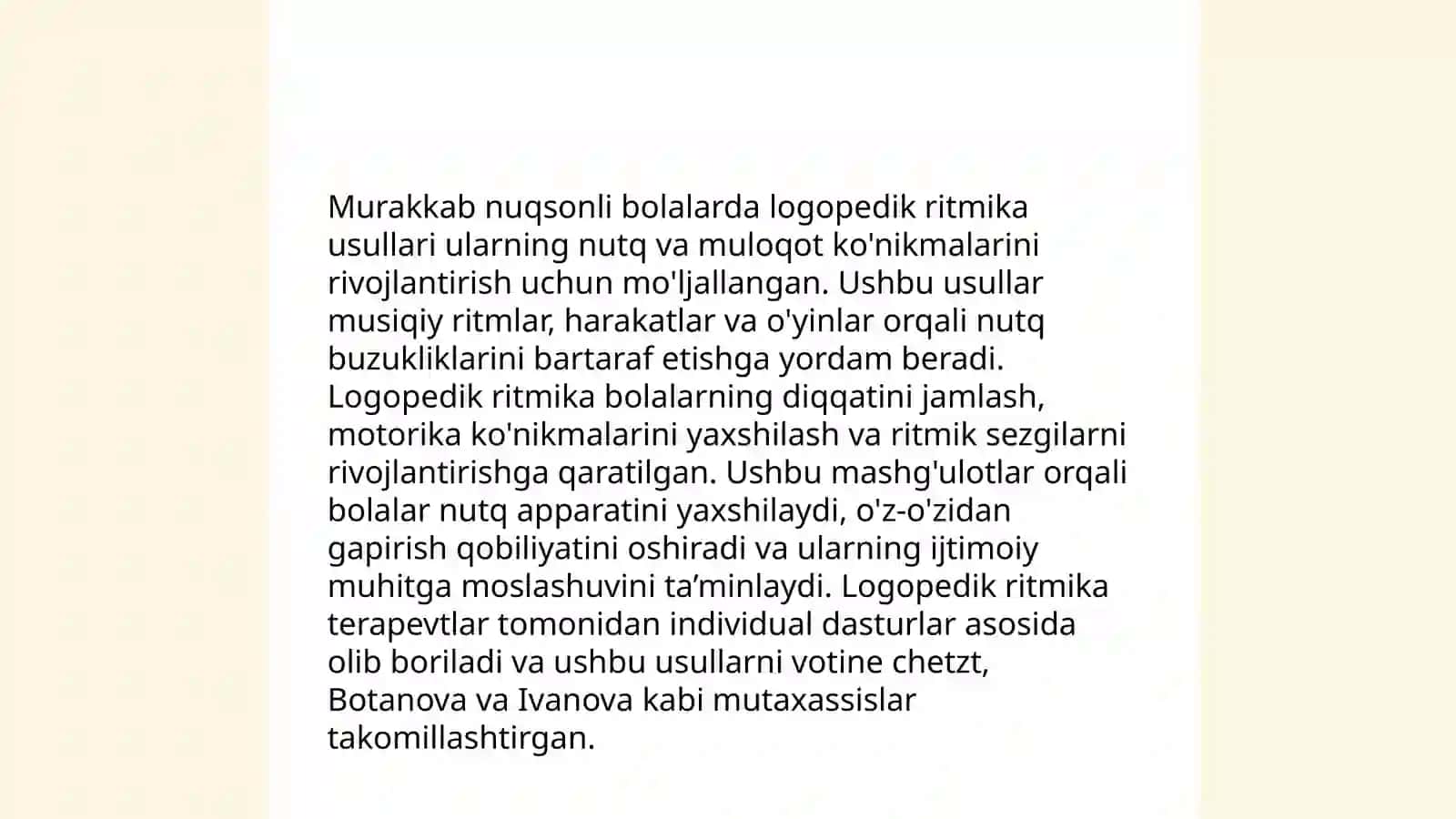 Murakkab nuqsonli bolalar bilan logopedik ritmika 3