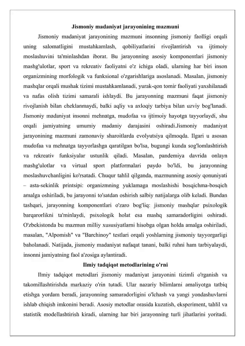 Jismoniy madaniyat jarayonining ilmiy tadqiqot uslubyotlari 3