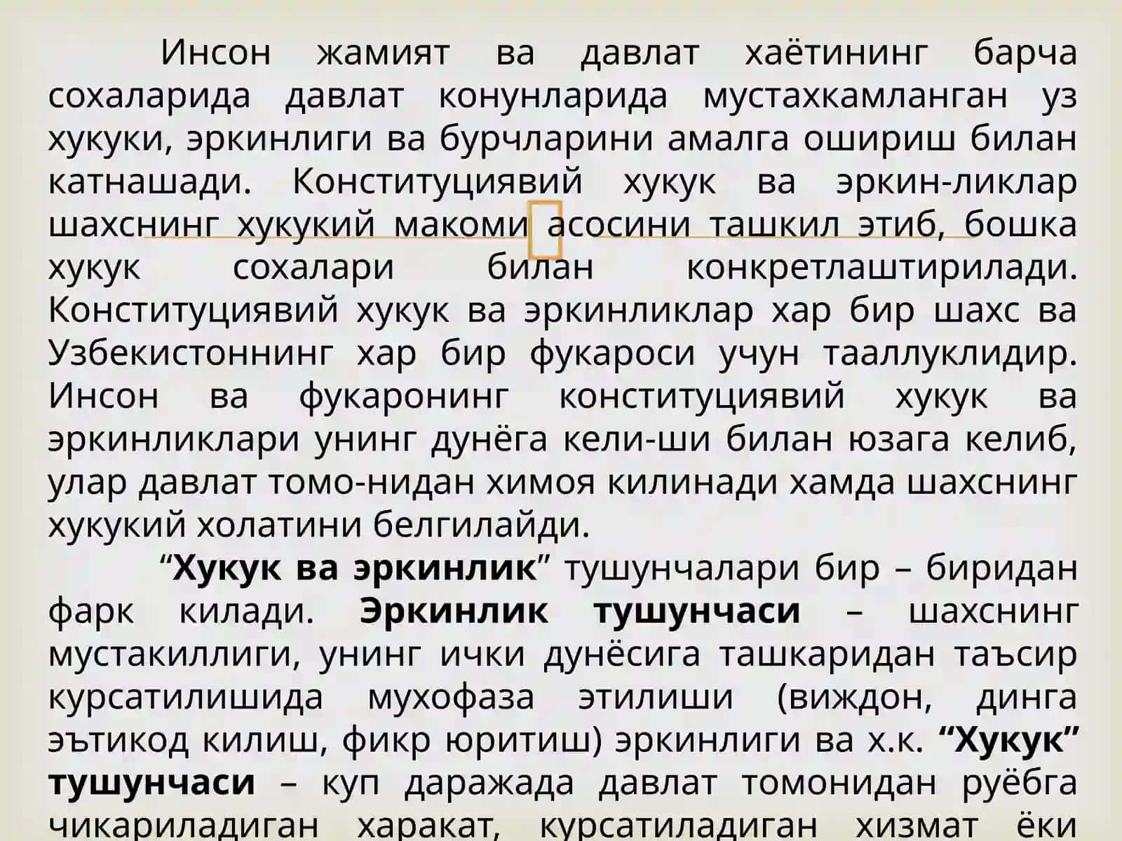 Инсон ва фуқаро хуқуқлари 3