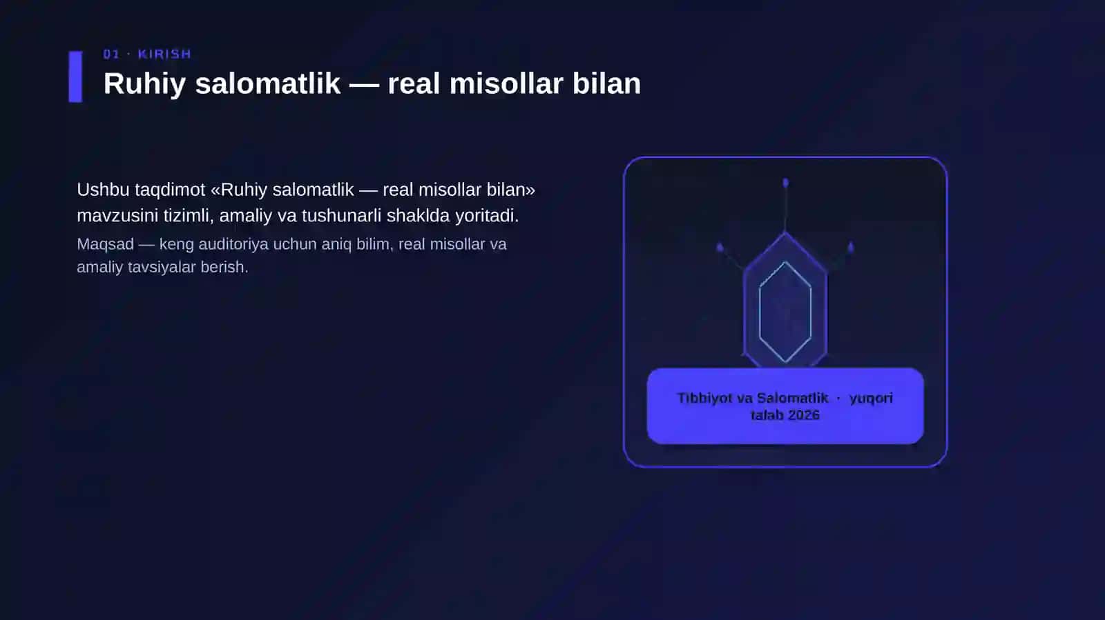 Ruhiy salomatlik — real misollar bilan 3