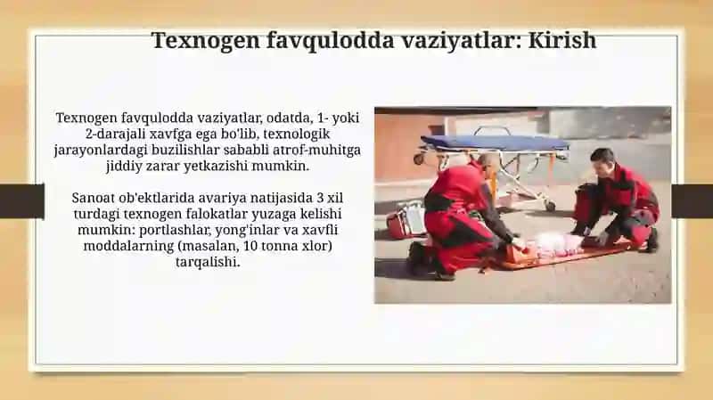 Texnogen favqulodda vaziyatlar 3