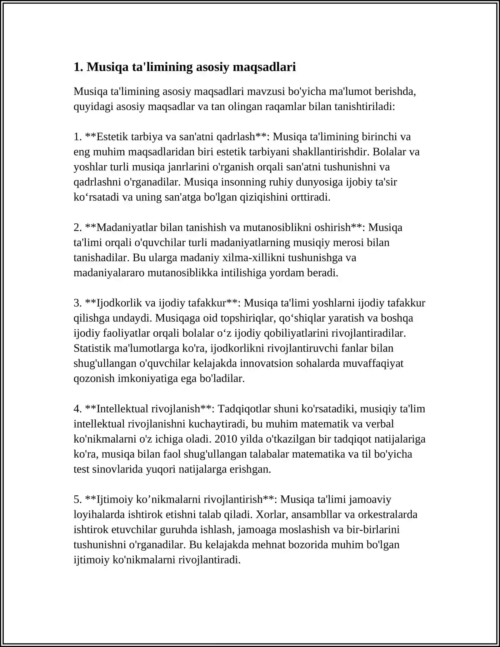 5-6 SINFLARDA MUSIQA O’QITISHNING VAZIFALARI VA MAZMUNI 3