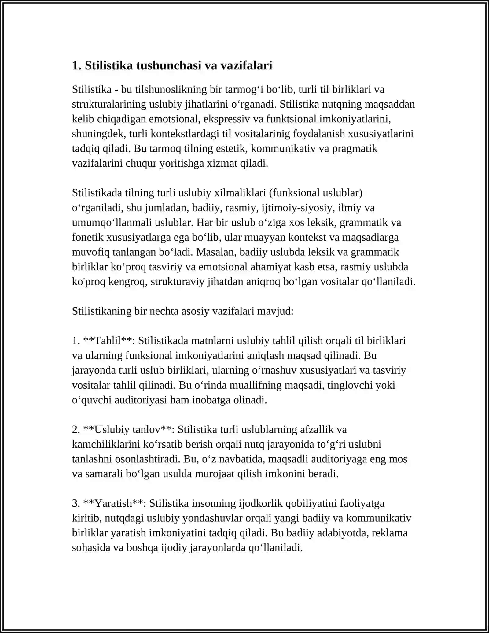 STILISTIKA 3