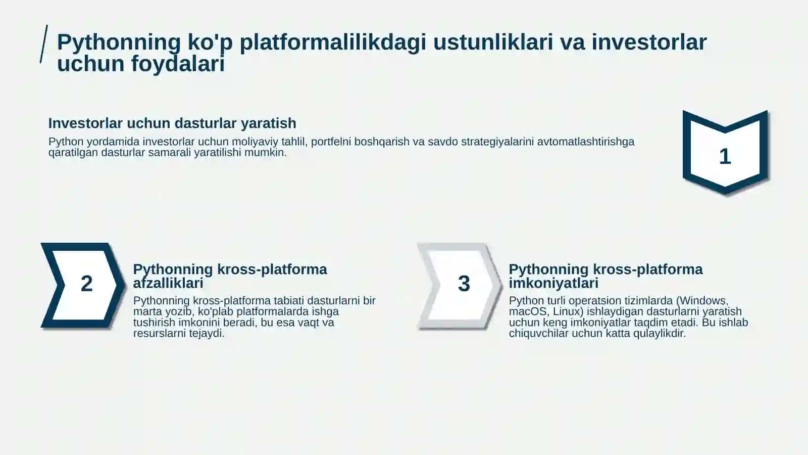 Kross-platforma dasturlar yaratishda Python imkoniyatlari 3