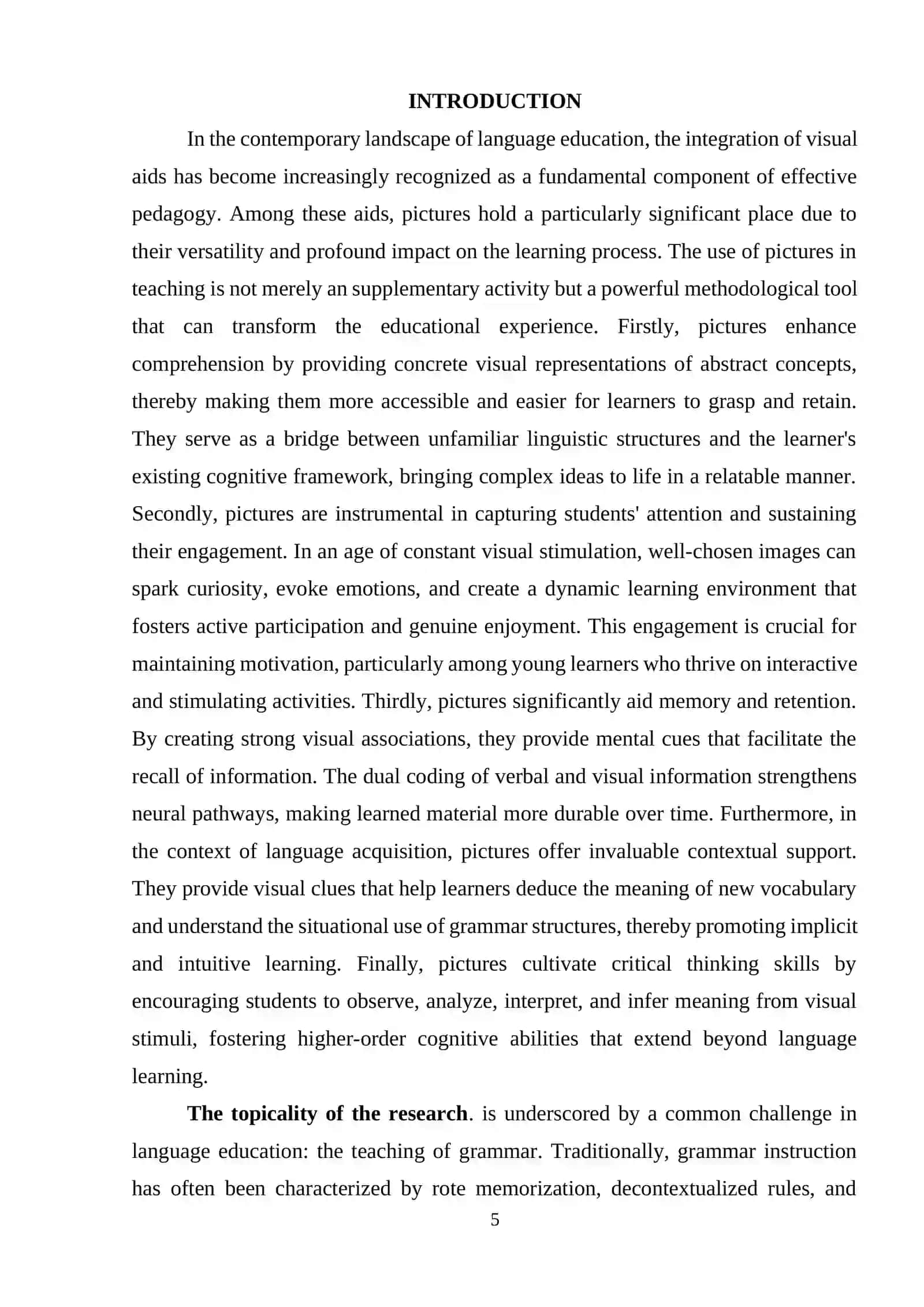 THE USE OF PICTURES IN TEACHING GRAMMAR TO YOUNG LEARNERS 3