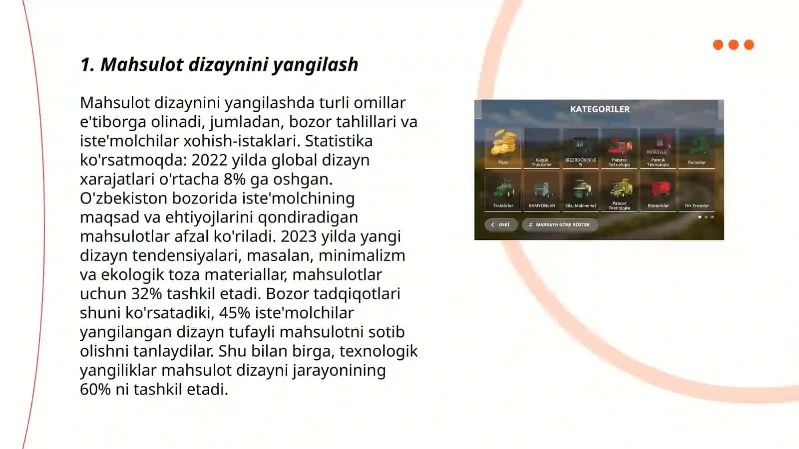 Mahsulot dizaynini yangilash 3