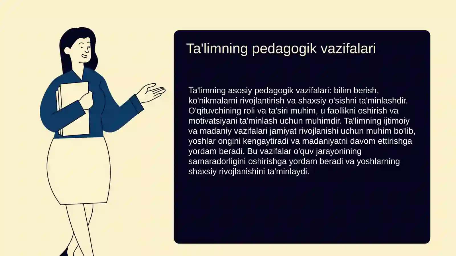 Őqitishning ta'lim - tarbiyaviy va rivojlantiruvchi vazifalari 3