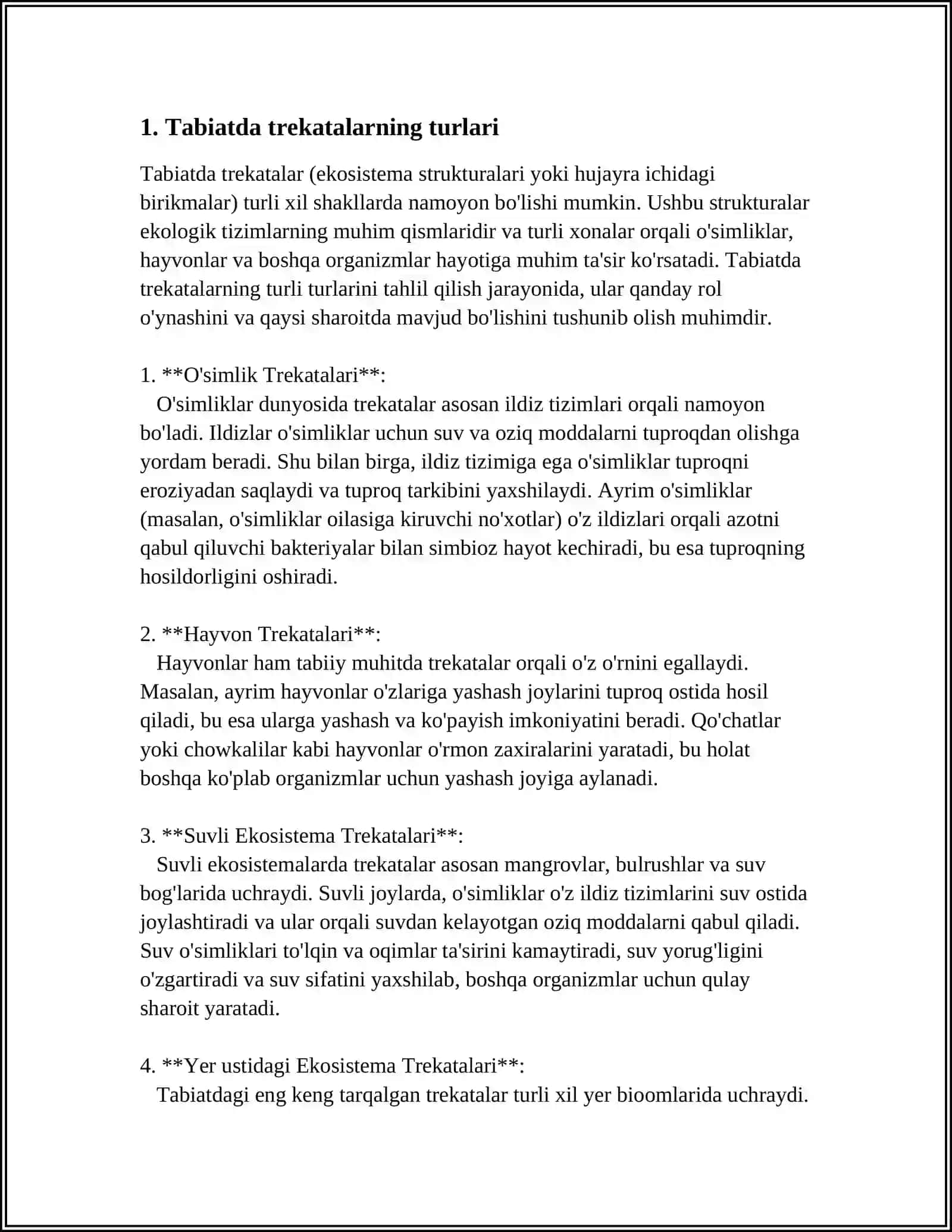 TREKATALE BIOLOGIYASI VA YETISHTIRISH TEXNOLOGIYASI 3