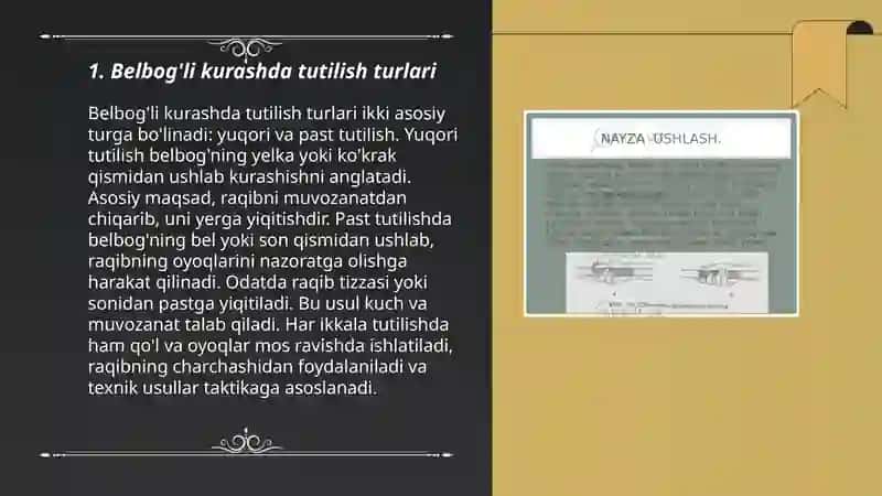 Belbog'li kurash usul texnikasi va taktikasi 3