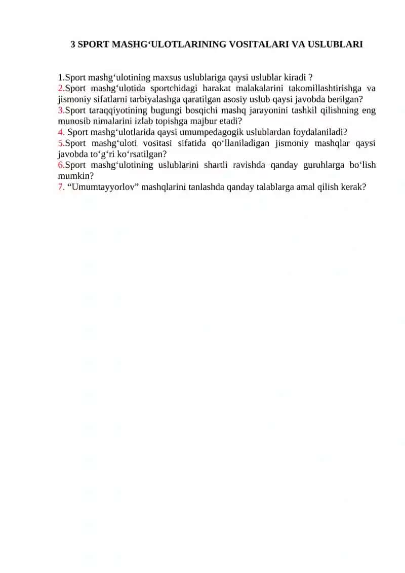 SPORT MASHGʻULOTLARINING NAZARIY ASOSLARI 3