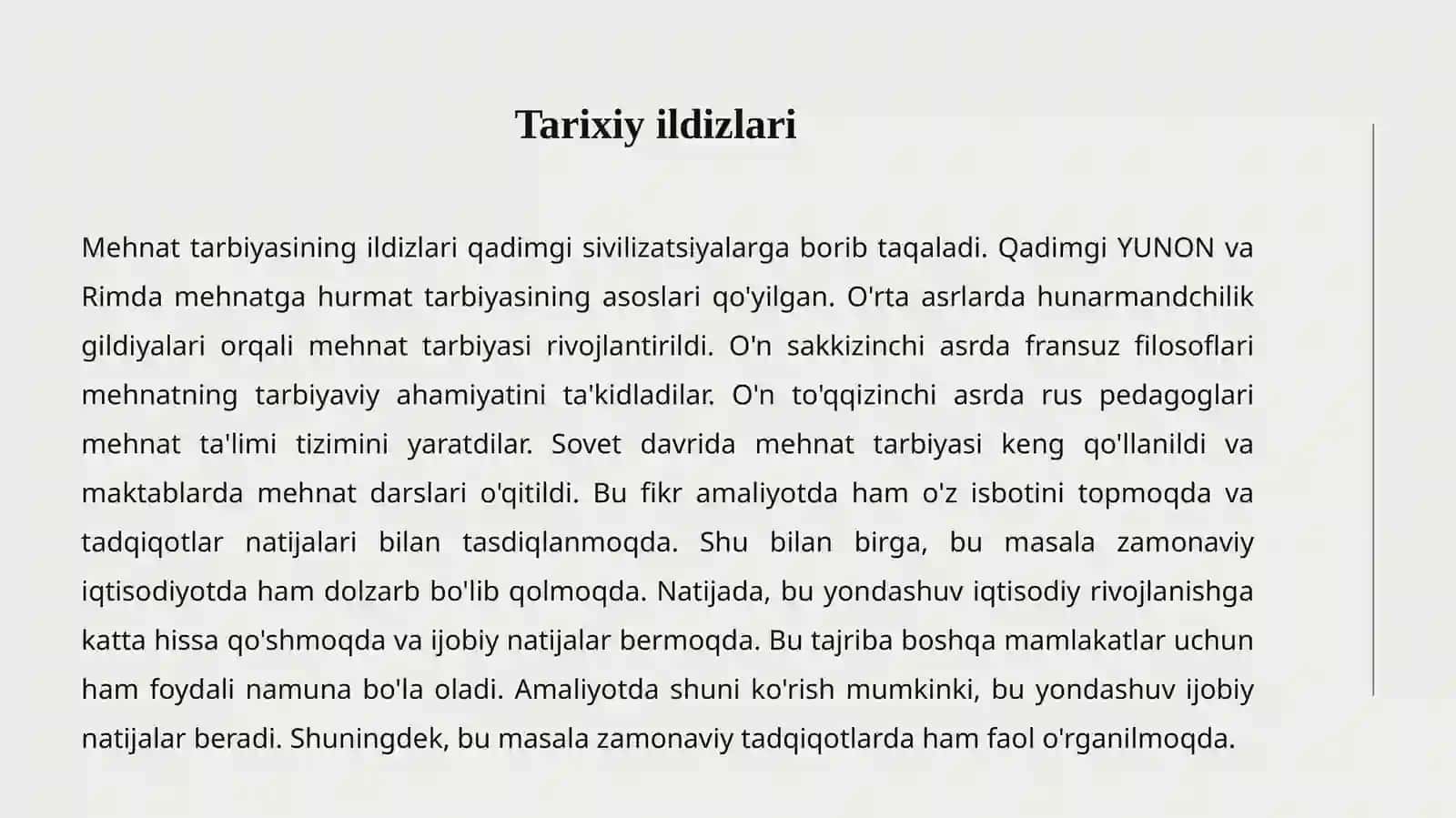 Mehant tarbiyasi va iqtisodiy tarbiya 3